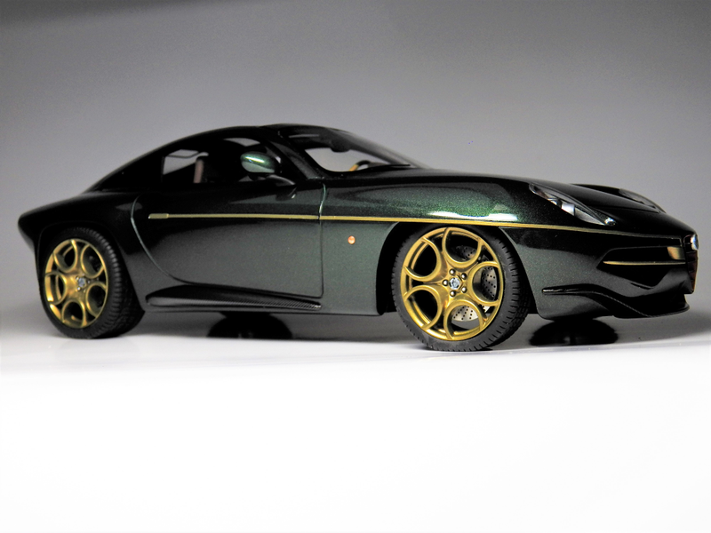 Illustration for article titled AP's 1:18 Grail Car: Touring Superleggera 2014 Alfa Romero Disco Volante by Tecnomodel
